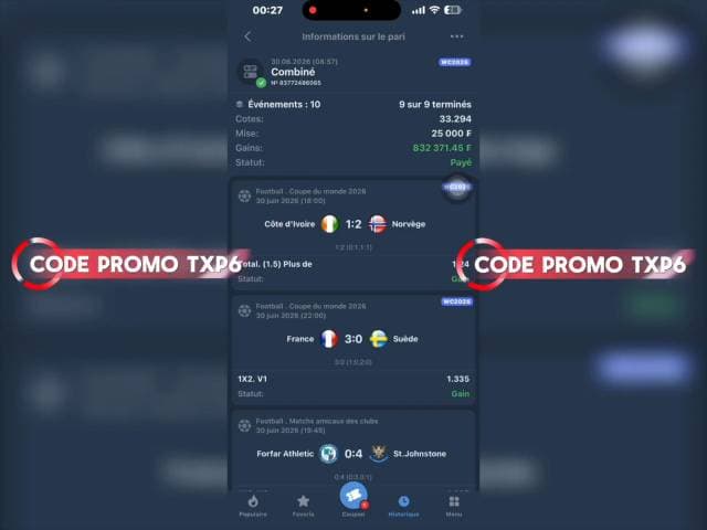 Gain en vidéo — ticket encaissé au téléphone